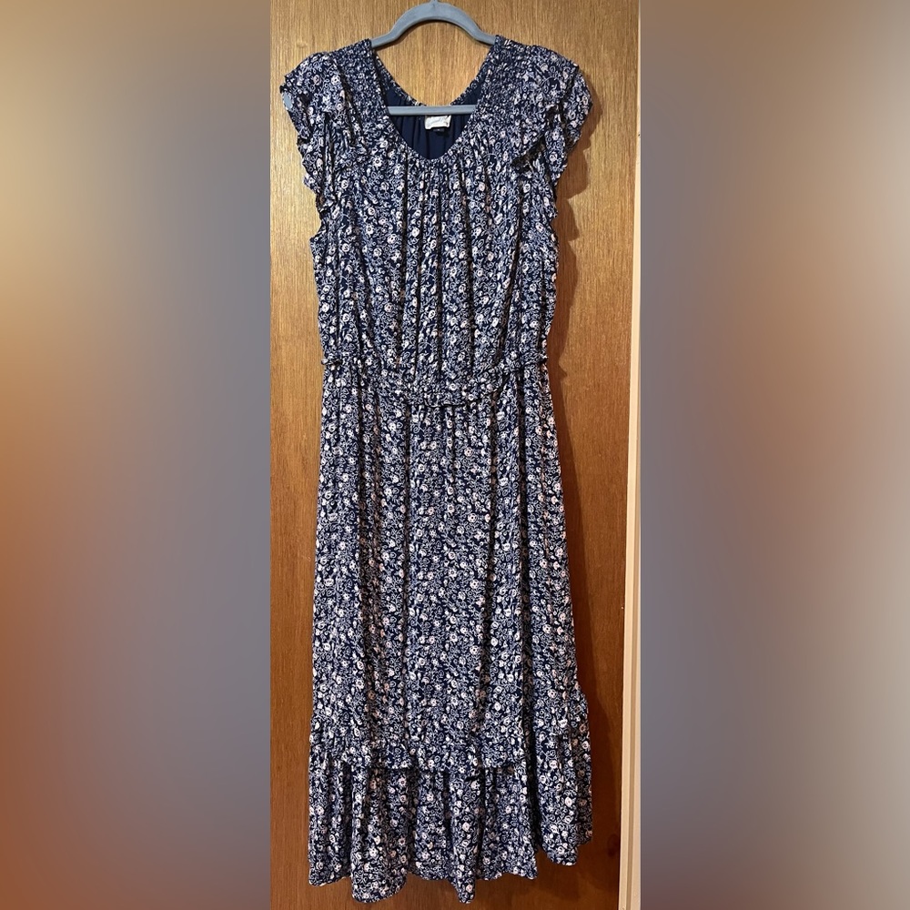 Universal Thread Blue Floral Spring Dress
